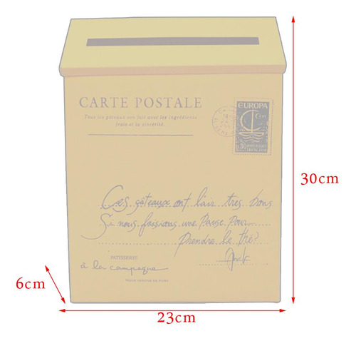 Postal Correio Europeia Com Fechadura De Parede S De Bege