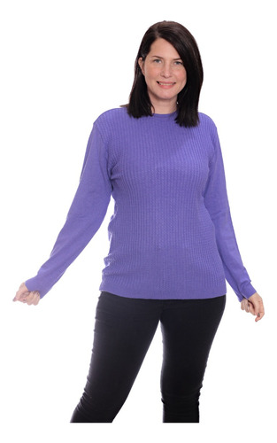 Pullover - Sweater Tejido Mujer Talles Grandes Premium 3401