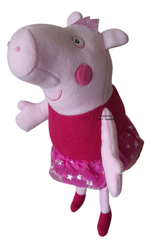 Peppa. Peluche Grande 39 Cm Muñeco Muy Bueno Re Vistoso Sale Rosa