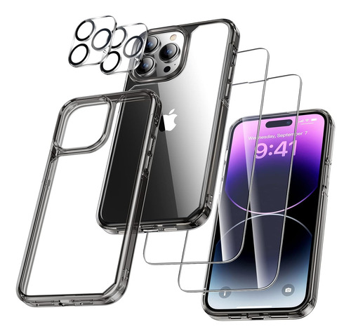 Kit Para iPhone 5 En 1 Con Funda 2 Mica Cristal 2 Protec Cam