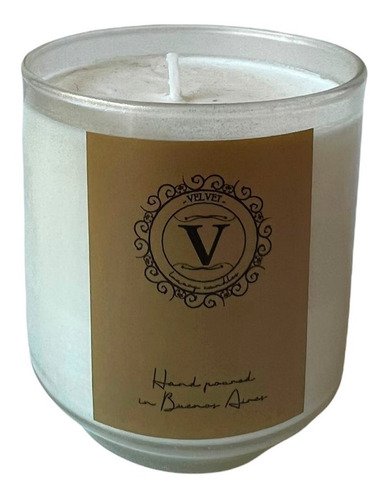 Imagen 2 de 9 de Vela De Soja 250ml - Envase De Vidrio Transparente C/glitter