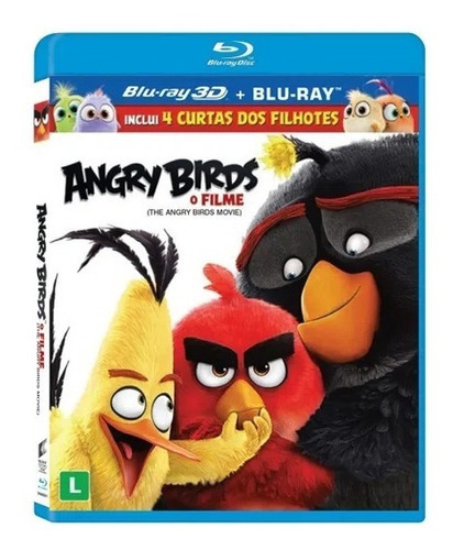 Angry Birds - O Filme - Blu-ray 3d + 2d + 4 Curtas - Lacrado