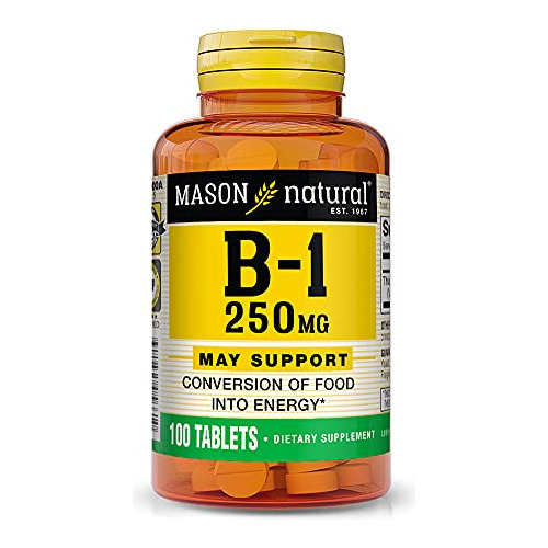 Vitamina B1 250 Mg Energia Y Metabolismo 100 Und