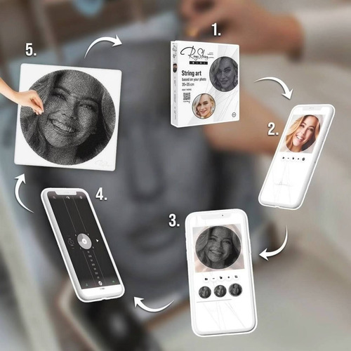 Kit De Artesanato Para Transformar Foto Em Quadro Ringstring