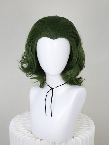 Peluca Ondulada Del Joker Para Cosplay, Verde