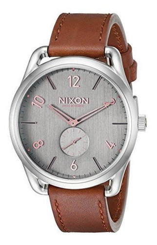 Reloj Nixon Cuero Marrón Cuarzo