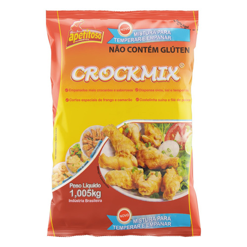 Crock Mix 1kg Farinha Para Empanar  S/ Glúten E Conservantes