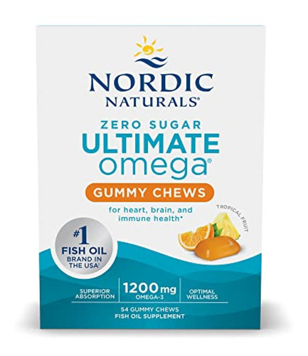 Imagen 1 de 5 de Suplemento Omega Nordic Naturals Zero Sugar Ultimate Omega G