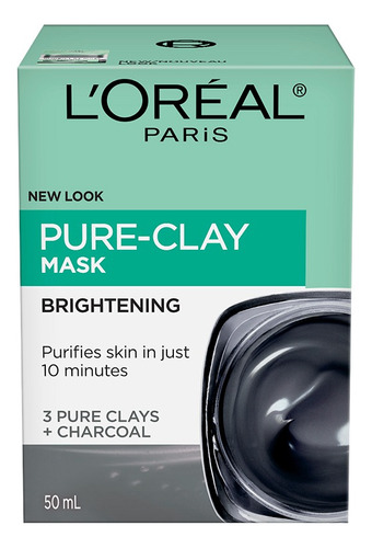 L'oreal Pure-clay Mask Mascarilla Con Carbon Activo 50ml