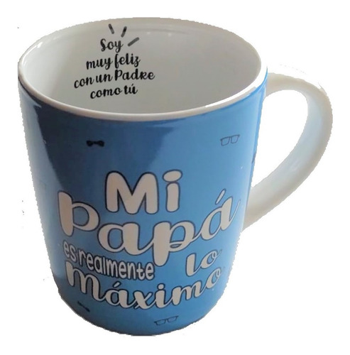 Nico Taza Mug Porcelana - Mensaje Para Papá, Mamá O Abuelos 