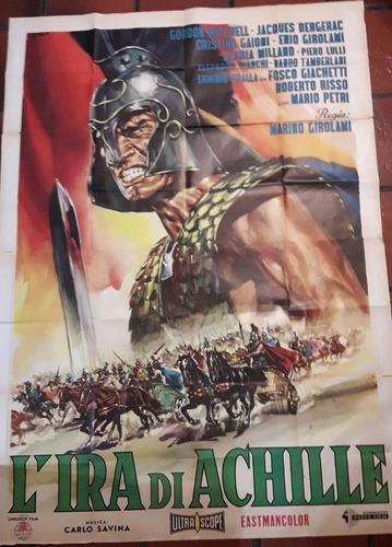 Afiche- La Ira De Aquiles - Gordon  Mitchell  1962