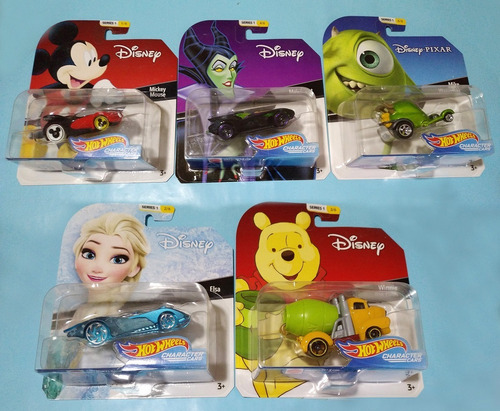 Hot Wheels Character Cars Colección Disney 5 De 6