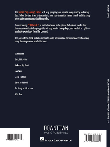 Mötley Crüe: Play 8 Songs With Tab And Sound-alike Audio.