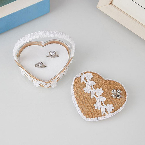 Caja Para Guardar Anillos De Boda Con Soporte Para Anillos