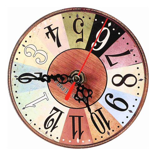 Reloj De Pared De Mdf, 1 Pieza, Artístico, Creativo, De Esti