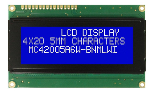 Pantalla Lcd 20x4  Raspberry Microcontroladores Pic, Arduino