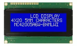 Pantalla Lcd 20x4 Raspberry Microcontroladores Pic, Arduino