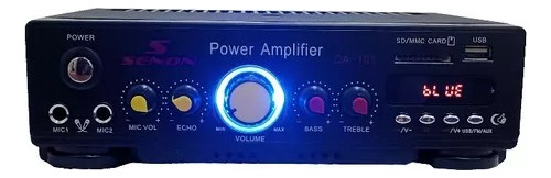 Amplificador De Potencia C/ Remoto Usb Mp3 Fm Senon Ca101