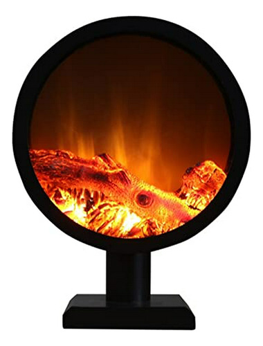 Chimenea Eléctrica Decorativa, Control Remoto, Llama Ajustab