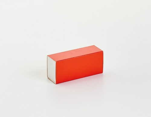 Imagen 2 de 4 de Caja Fosforera Mini Roja C/blanco 9x3,2x3,4cm (x50u) - 077rb