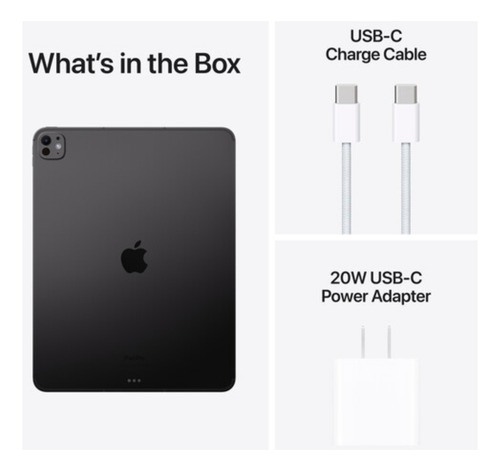 Apple Ipad Pro 13 M4 Wi-fi 512gb - Vidrio Estándar Negro Espacial
