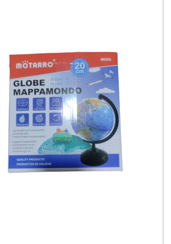 Globo Terraqueo De Calidad 20 Cm (a Prueba De Agua )