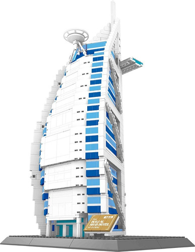 Hotel Burj Al Arab Dubai Bloques Construcción Rompecabezas