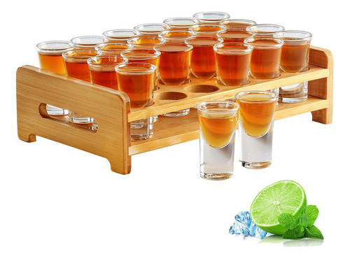 Juego De 24 Mini Vasos De Chupito Transparentes Para Fiestas