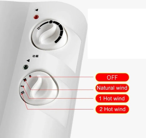Imagen 8 de 9 de Estufa Calefactor Electrica 2000w Niva Nova Termoventilador