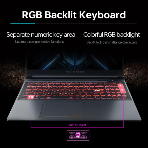 Laptop Para Juegos Thunderobot Radiant 15 Pantalla Qhd De