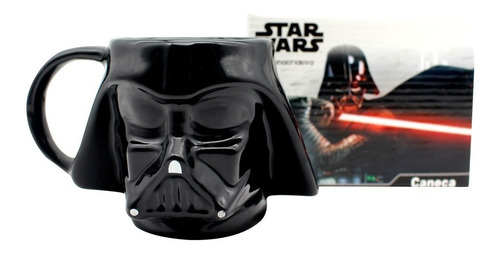 Caneca Formato 3d Darth Vader Star Wars Galaxia 500ml Disney