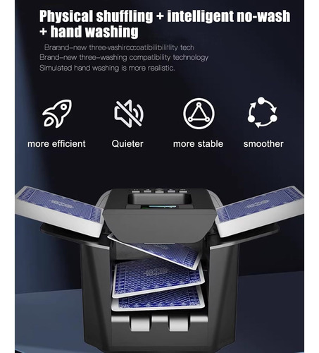 Barajador Y Repartidor De Cartas Automático 2 En 1