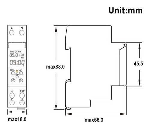 Temporizador Programable De Un Solo Módulo Tm-610
