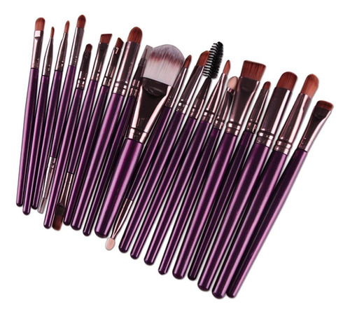 20 Piezas Pinceles De Maquillaje Profesionales Cepillo De