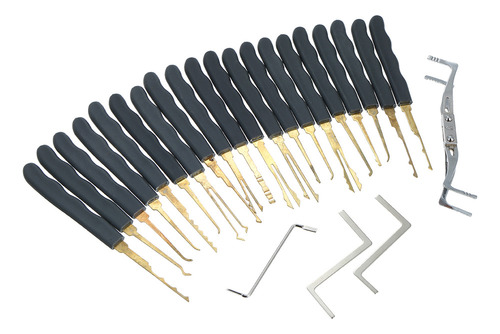 Kit De 24pcs Para Abrir Cerraduras Con Candado Transparente