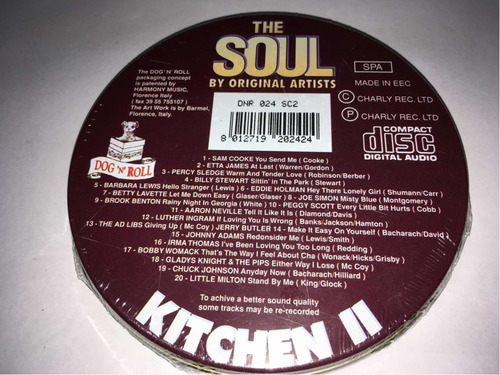The Soul Kitchen Ll Original Artists Cd Estuche De Lata Nuev