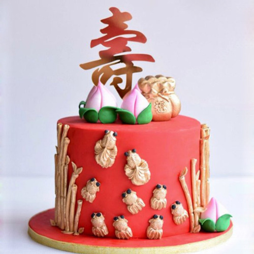 Molde Silicona Bambu Y Hojas Fondant Porcelana Chocolate Color Rosa