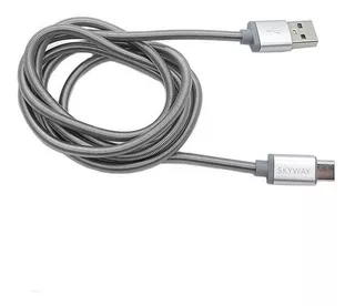 Cable Premium Tipo C A Usb Carga Rapida Metalico 2.1a Skyway