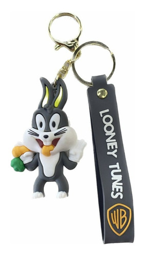 Llavero 3d De Goma De Bugs Bunny Looney Tunes