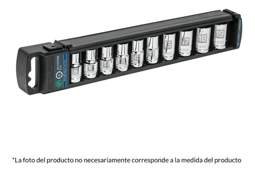 Juego Dados, Cuadro 1/2', 10 Piezas  Acero Al Cromo Vanadio