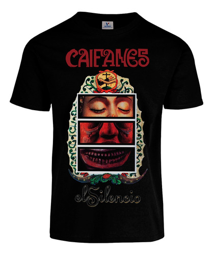 Playera Caifanes El Silencio Album Negra