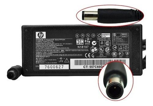 Cargador Para Laptop Hp 18.5v 3.5a 7.4*5.0mm 65 Watts