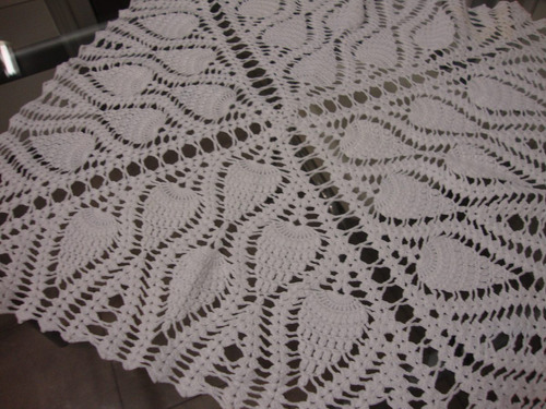 Carpeta De Hilo Tejida Al Crochet