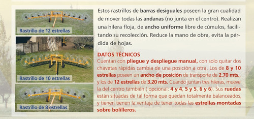 Rastrillo En V De 12 Estrellas Alser Anca