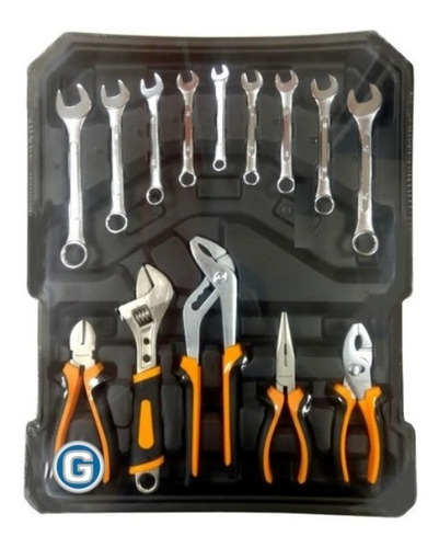 Imagen 4 de 10 de Maletín Portátil Set Herramientas Lusqtoff 245 Pz Juego Kit