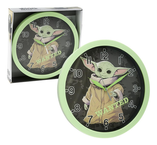 Star Wars Baby Yoda Reloj De Pared De 9,5 Pulgadas Decoració