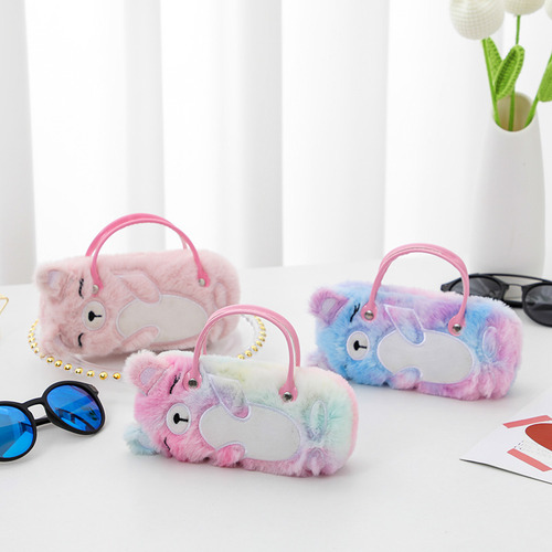 Caja De Gafas Con Forma De Oso De Peluche, Bonita, Portátil,