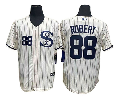 Imagen 1 de 2 de Camiseta Casaca Baseball Mlb White Sox 88 Robert Retro