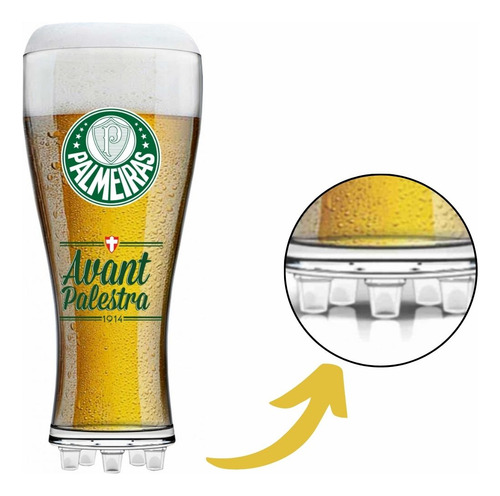 Copo Chuteira Cerveja Chopp 370ml Com Brasão Do Time