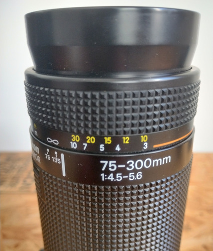 Zoom Nikon 75 300 F.4.5-5.6 Autofoco Y Manual Impecable Leer Nikon F Negro (Usado)